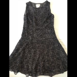 Black velvet dress